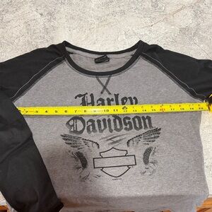 Harley-Davidson Long Sleeve Black and Gray Tee